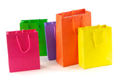 bolsas de colores para comercios